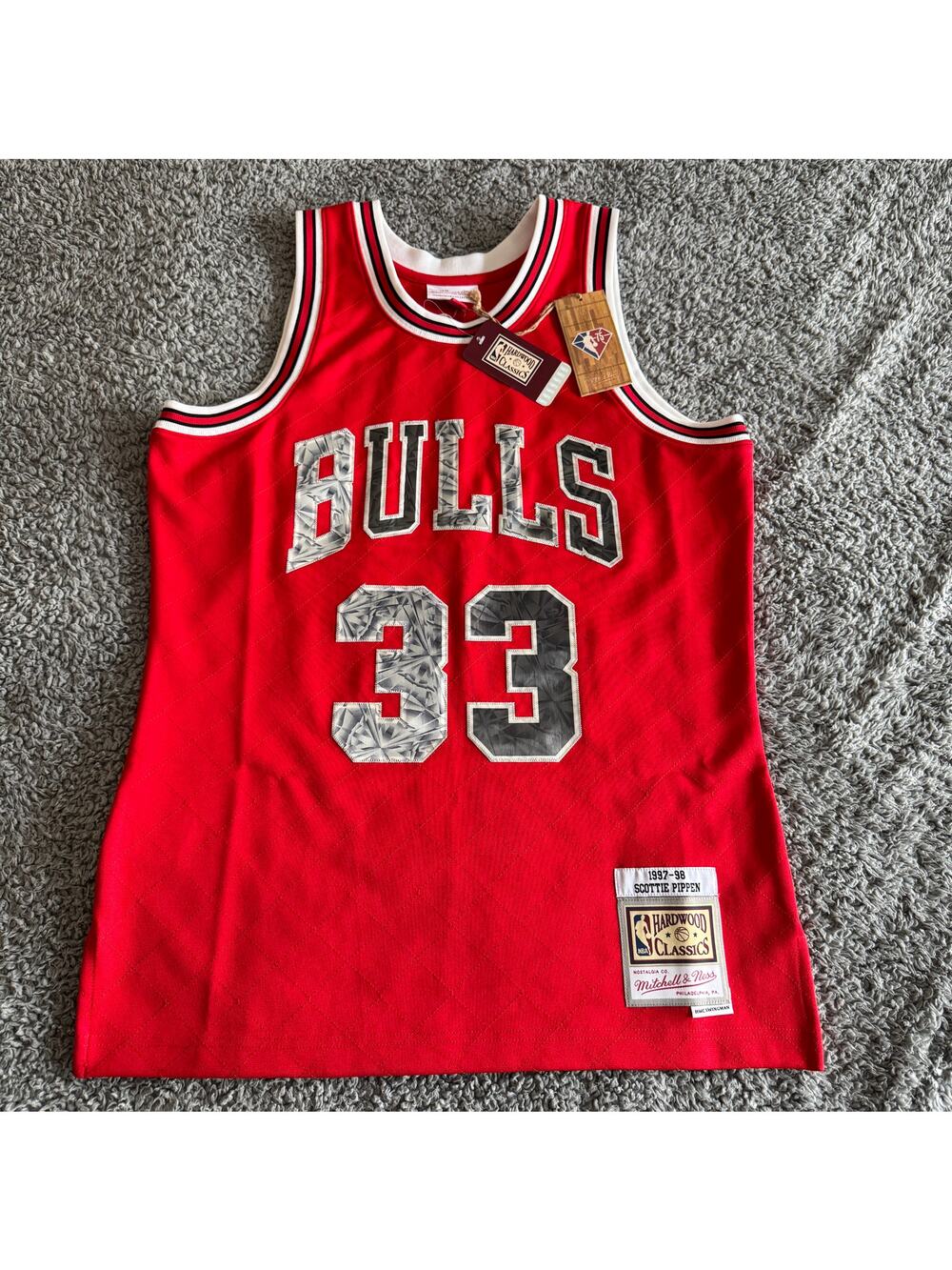 Mitchell & Ness Scottie Pippen NBA Chicago Bulls 75th HWC Swingman Jersey Sz M